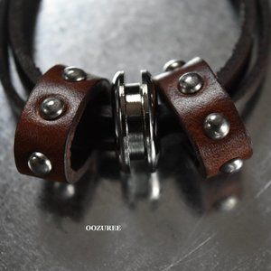 UNISEX Rustic Chic Leather Necklace